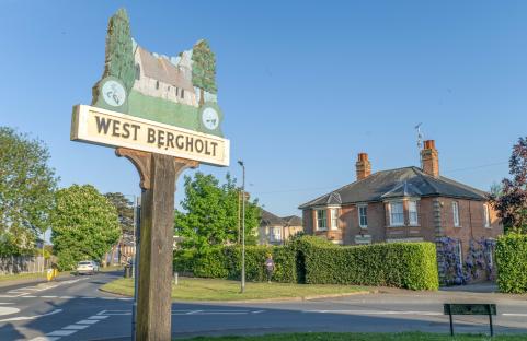West Bergholt village sign.