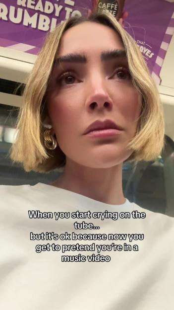 Frankie Bridge breaks down in tears on the tube amid Myleene Klass feud