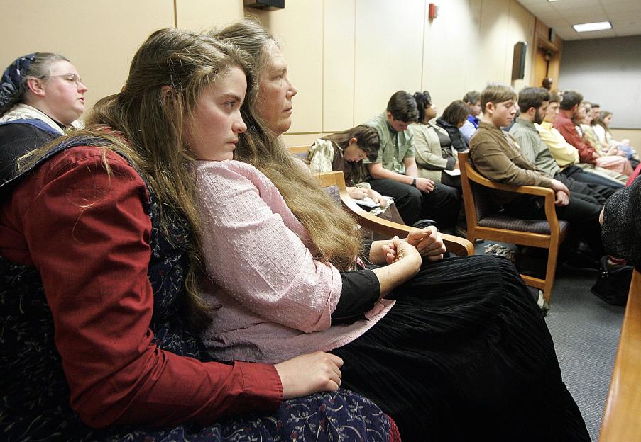 Attendees at a sentencing hearing.