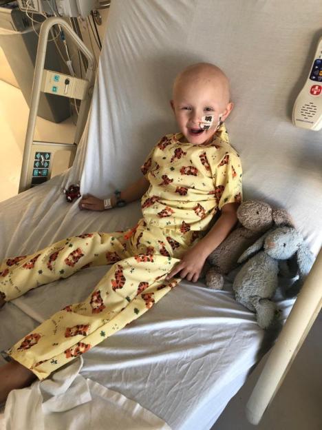 A younger Gaspard Ronsseray, a tot diagnosed with a rare stage three cancer.