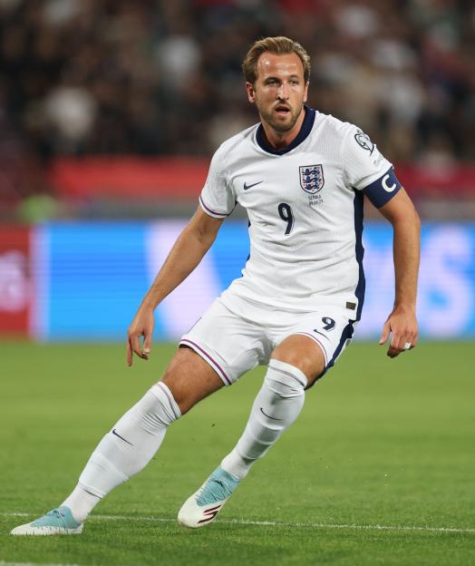 Harry Kane during a FIFA World Cup 2026 qualifier match between Serbia and England.