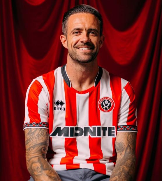Danny Ings in Sheffield United jersey.