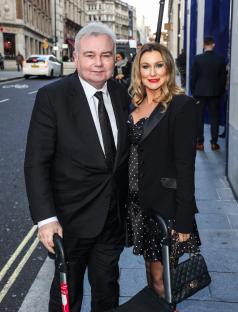Eamonn Holmes and Katie Alexander arriving at the TRIC Christmas Lunch.