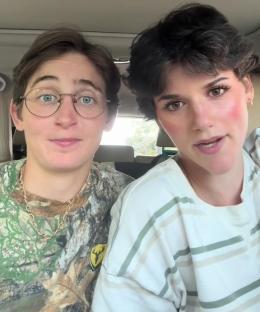 Couple in a car, addressing confusion about their relationship.