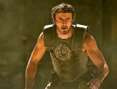 Paul Mescal as Lucius in Gladiator II.