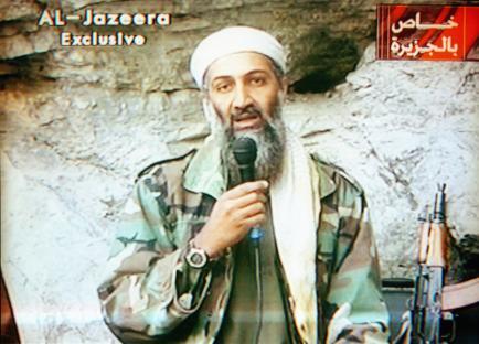 Osama bin Laden on Al Jazeera television.
