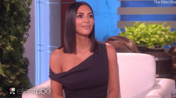 Kim Kardashian on the Ellen DeGeneres show discussing the Paris robbery.