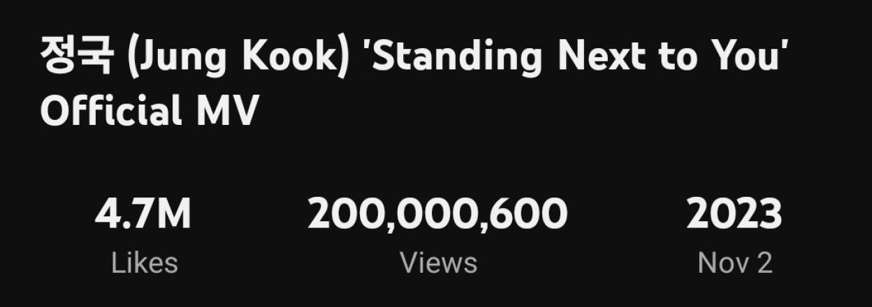 Jungkook-standing-next-to-you-mv-views