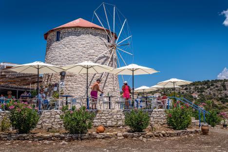 Windmill taverna on Kastos island.