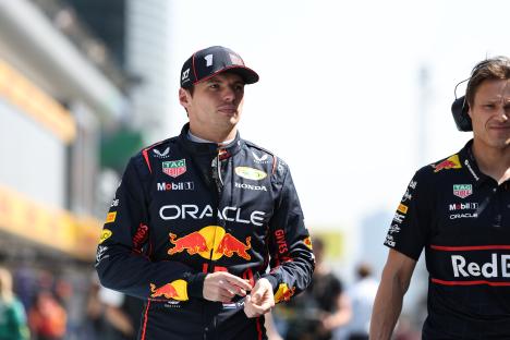 Max Verstappen in Red Bull Racing uniform.
