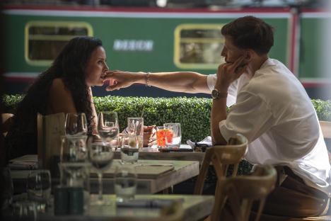 Maya Jama and Ruben Dias on a lunch date.