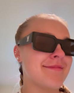 JoJo Siwa wearing sunglasses.