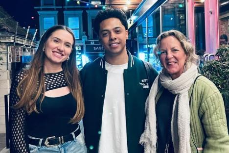 EastEnders fans go wild as Lorraine Stanley reunites with on-screen son in rare night out together
