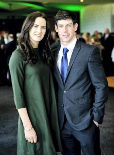 Rachael Blackmore and Brian Hayes at an event.