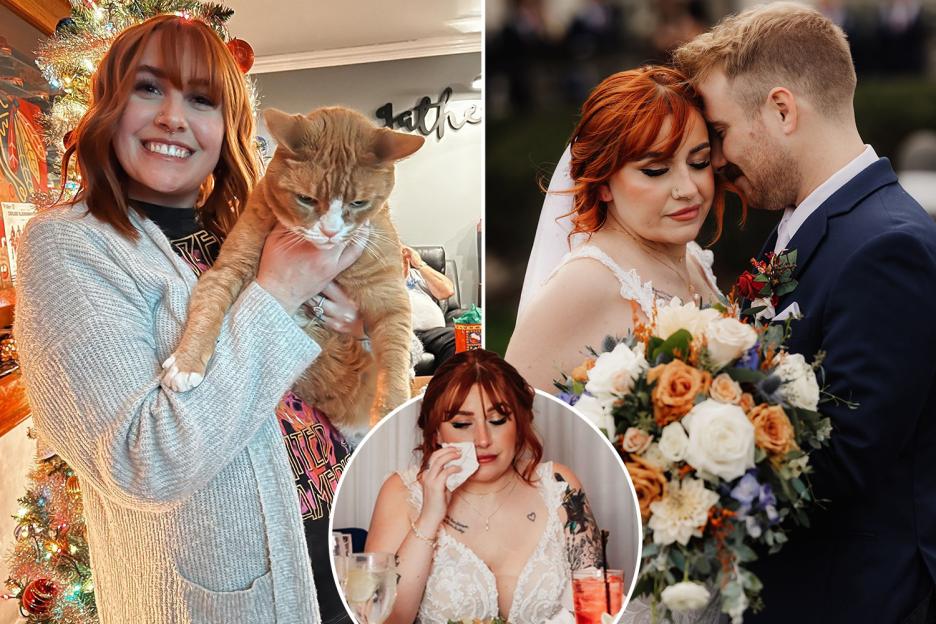 Bride left unable to smile in wedding photos after planning stress PARALYSED her face the night before