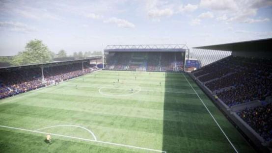 Illustration of Stockport County stadium.