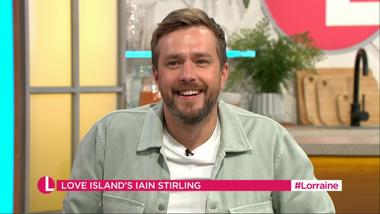 Iain Stirling on Lorraine discussing Love Island.