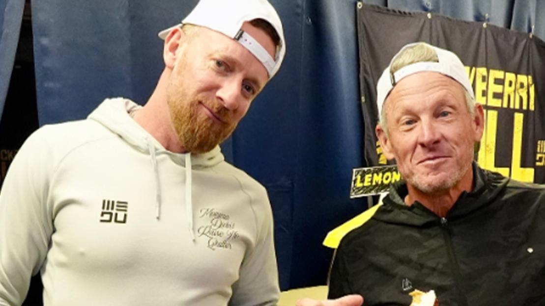 ‘How do you stay so fit?’ – Bradley Wiggins pokes fun at disgraced Lance Armstrong as fans say ‘love this bromance’