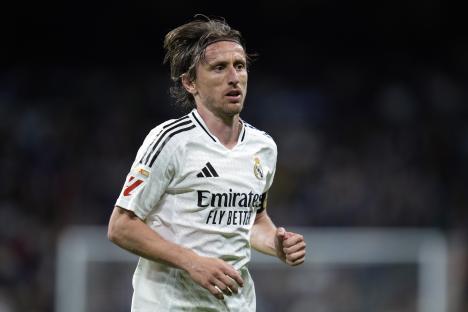 Luka Modric of Real Madrid during a La Liga match.