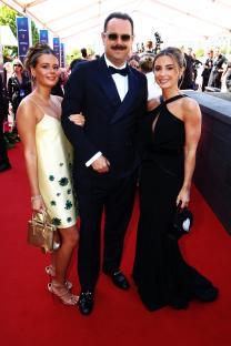 LONDON, ENGLAND - MAY 11: Sunnie Jo Dyer, Danny Dyer and Dani Dyer attend the 2025 BAFTA Television Awards with P&O Cruises at The Royal Festival Hall on May 11, 2025 in London, England. (Photo by Tim Whitby/BAFTA/Getty Images for BAFTA)