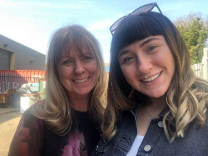 Sharon Simes and her daughter Krystal.