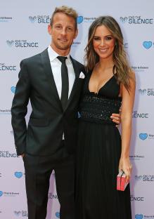 Jenson Button and Brittny Ward at a charity event.