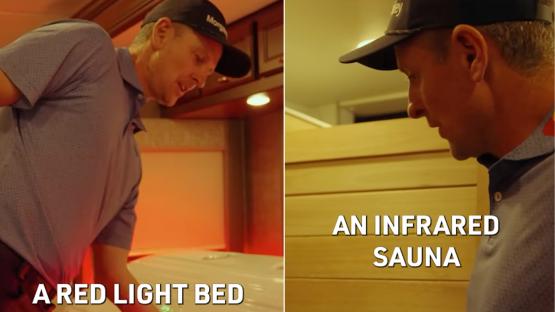 ‘I want one’ say fans as Masters star Justin Rose shows off ‘recovery RV’ complete with sauna, ice bath & oxygen machine