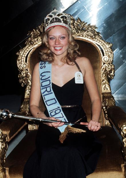 Mary Ann-Catrin Stavin, Miss Sweden, crowned Miss World 1977.