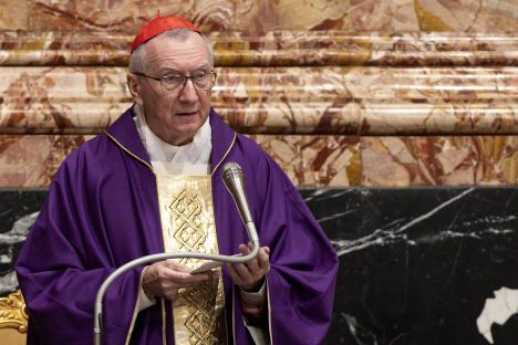 Cardinal Pietro Parolin at a Eucharistic Celebration.