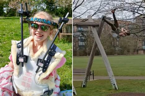 Major warning for parents after girl, 8, breaks her neck on UK playground’s zipline in horror fall during Easter hols