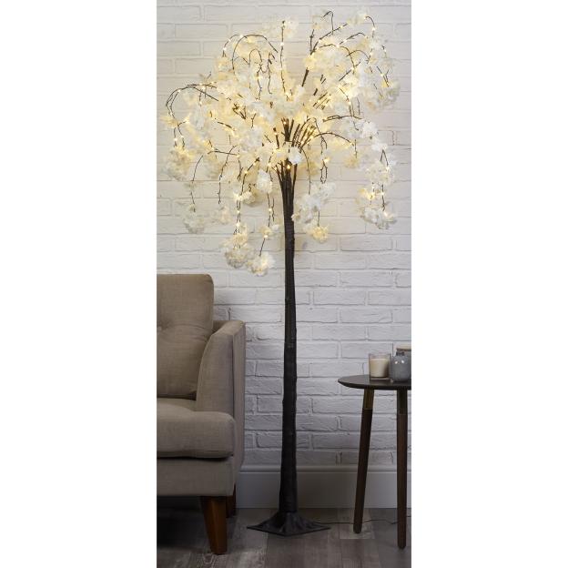 LED willow blossom tree floor lamp.