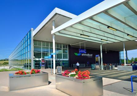 Ebbsfleet International station in Kent, England.