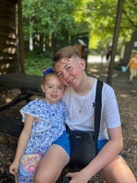Jessy Morton and her brother Harry.