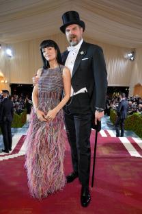 Lily Allen and David Harbour at the Met Gala.