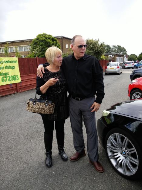 Linda Calvey with her son Neil.