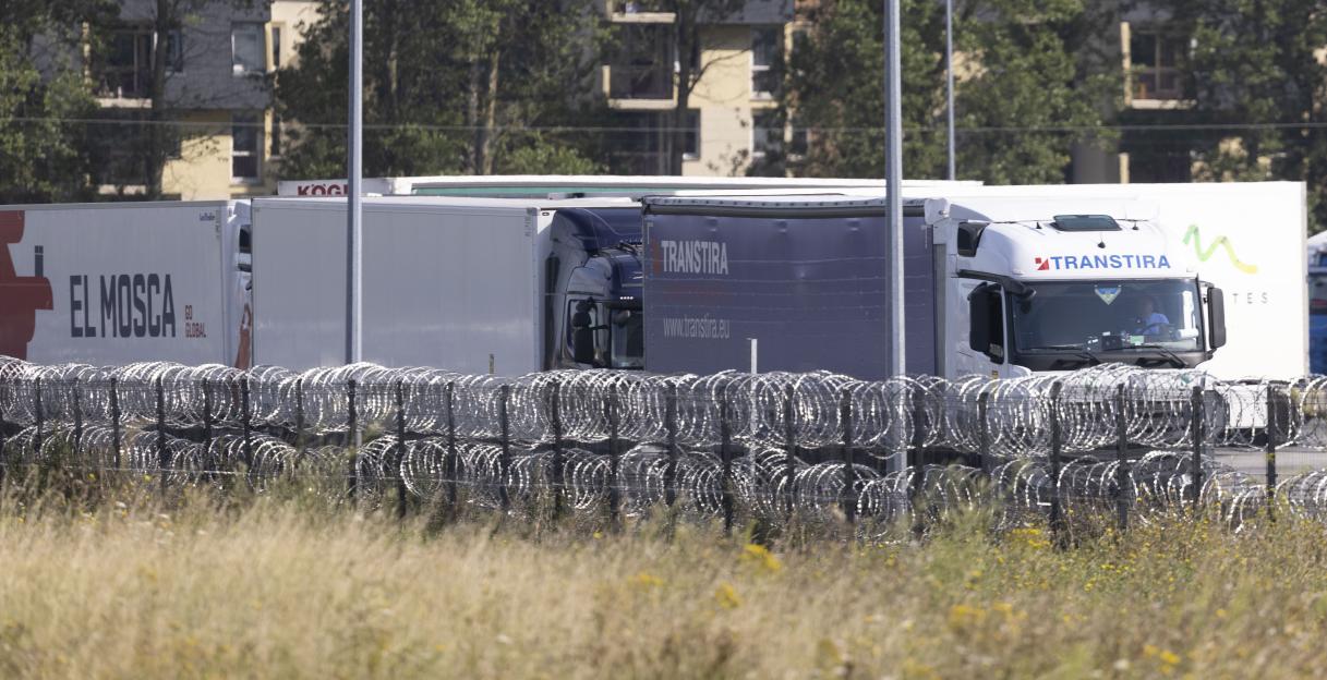 Horror as 13 freezing UK-bound migrants found in fridge lorry after they were heard ‘screaming for help’ near Calais