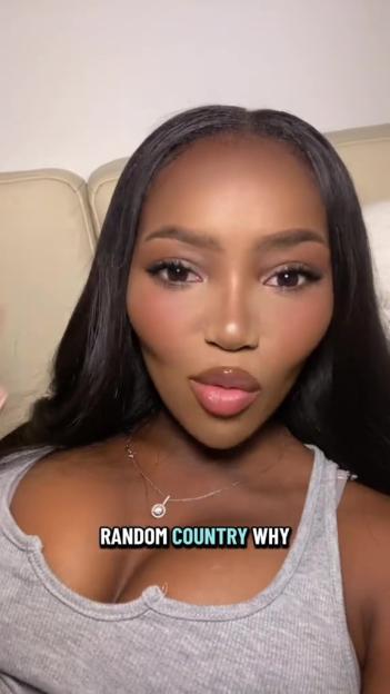 A Love Island star explaining why she moved to a different country.