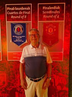 Sir Alex Ferguson at the Athletic Club Museum.