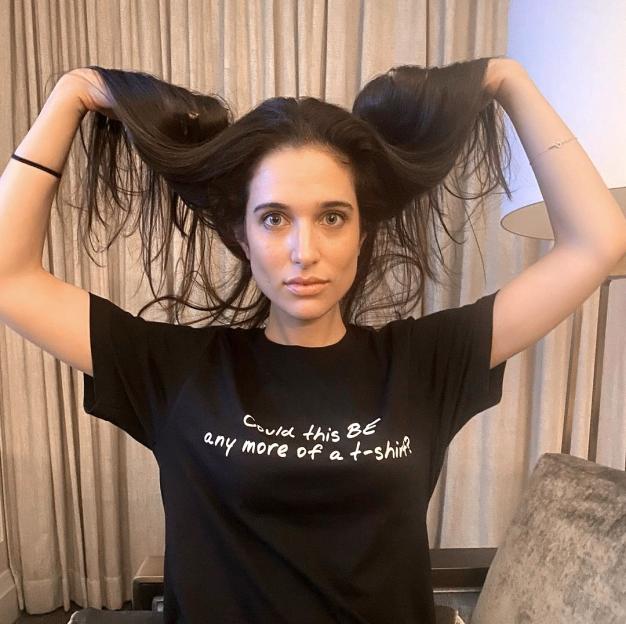 Molly Hurwitz wearing a Friends t-shirt.