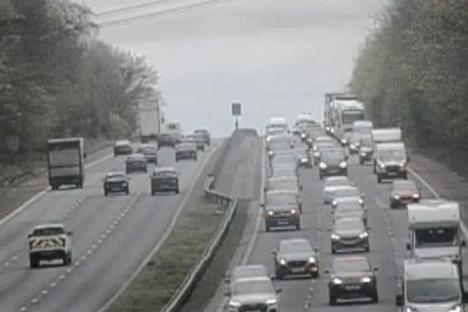 M6 traffic: Busy motorway used by 180k a day grinds to halt as car fire sparks ‘severe’ delays for Easter holidaymakers