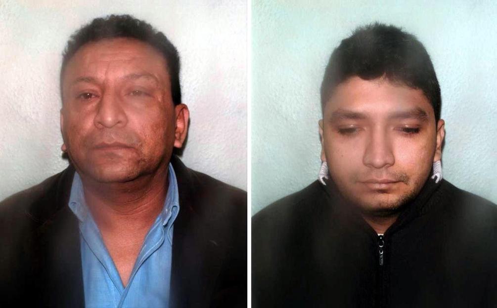 Mugshots of Jesus Anibal Ruiz-Henao and Mario Tascon, convicted drug traffickers.