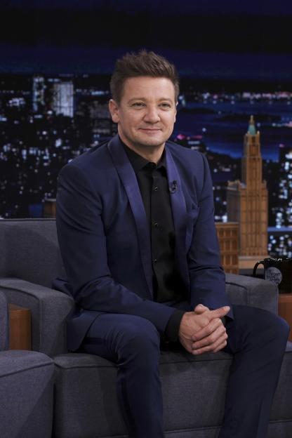 Jeremy Renner on The Tonight Show Starring Jimmy Fallon.