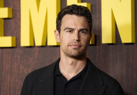 Theo James at a photo call for the film