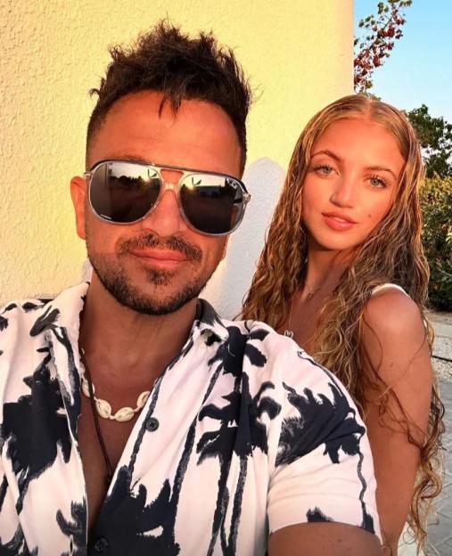 Princess Andre wishing Peter Andre a Happy Father's Day.