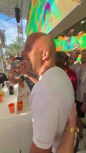 Liverpool boss Arne Slot parties with Wayne Lineker in Ibiza just hours after Premier League clash with Arsenal