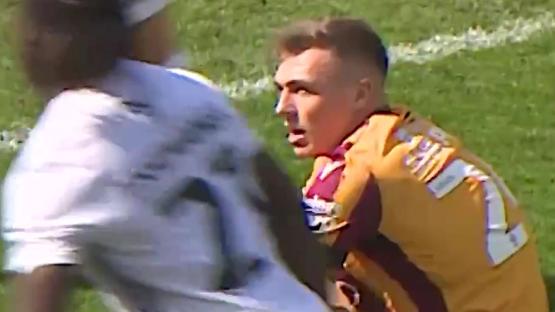 ‘He’s been s***housed so so hard’ – Moment EFL stars celebrate in face of devastated ace who scored last-minute own-goal