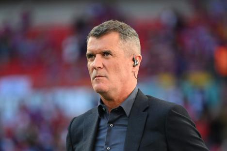 LONDON, ENGLAND - MAY 17: Roy Keane, Former player and current TV pundit looks on prior to the Emirates FA Cup Final match between Crystal Palace and Manchester City at Wembley Stadium on May 17, 2025 in London, England. (Photo by Michael Regan - The FA/The FA via Getty Images)