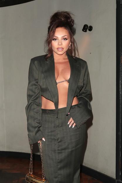 Jesy Nelson attending a music video screening.