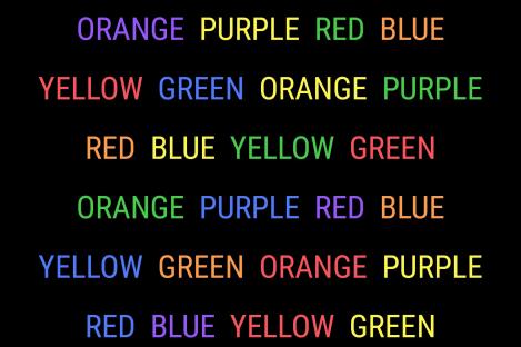 Only 1 in 5 can say the colour without reading the word in this mind-boggling brain challenge – are you in the top 20%?