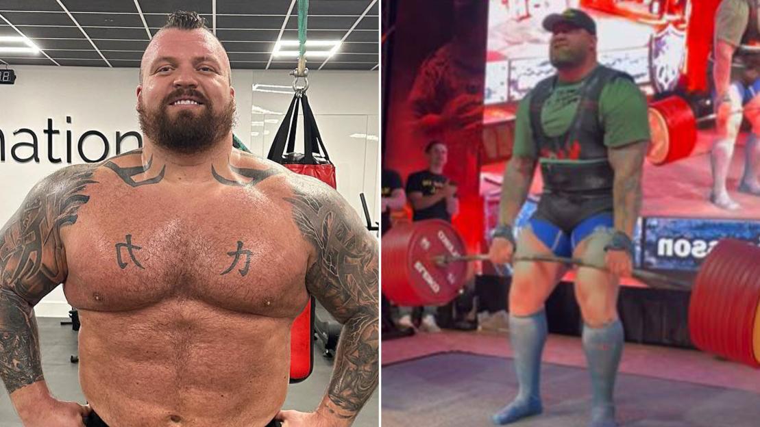 Game of Thrones star Hafthor Bjornsson beats Eddie Hall’s monstrous deadlift world record as rival posts classy response